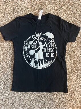 Kids Black Graphic 'Supercalifragilistic' T‑Shirt